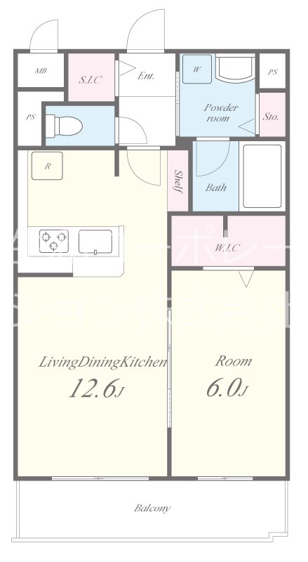 KCCフラット西京極 間取り図