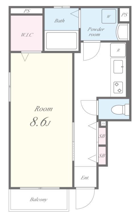 ハイム･ヤバタ 間取り図