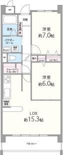 ﾊﾟﾚｽ ﾏｲｾﾝ 間取り図