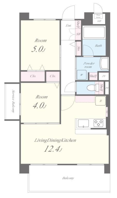 MAGNOLIA 201号室 間取り