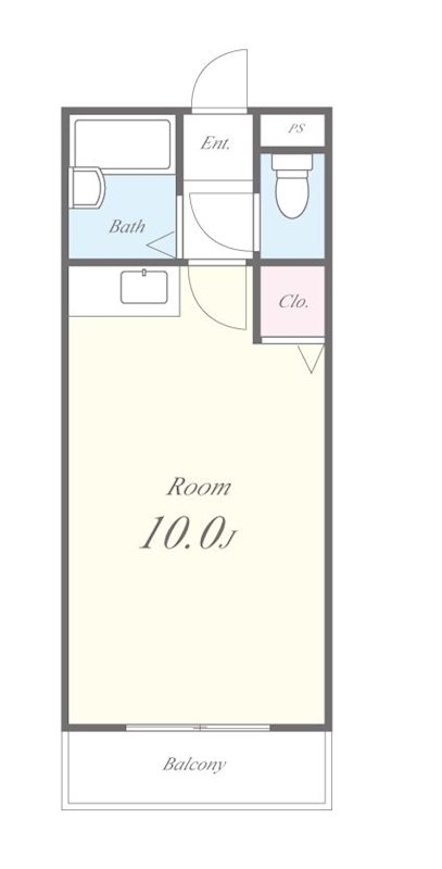エリアント豊川 401号室 間取り
