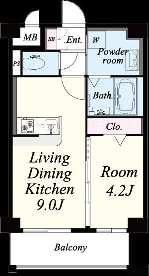 アイ･ウエスト高宮 間取り図