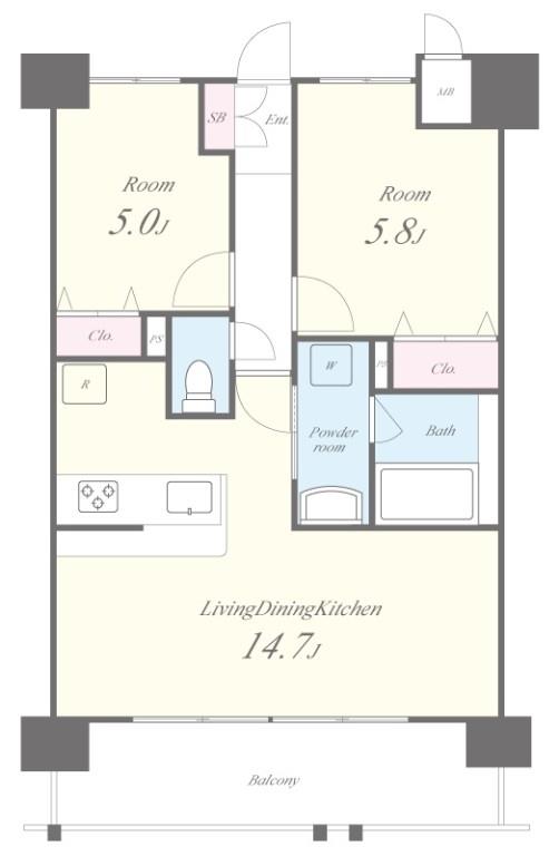 リアン城東 間取り図