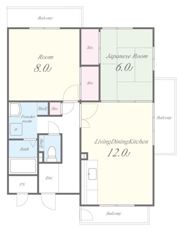 ベルメゾン井口堂 間取り図