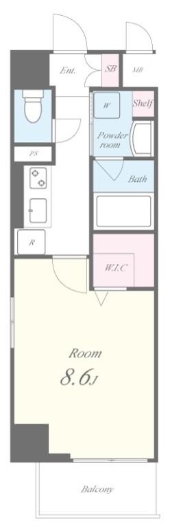 サイドヴァレー北野坂 303号室 間取り