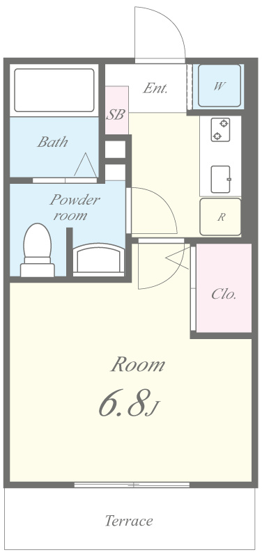 ボヌール嵐山 間取り図