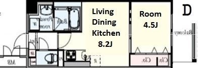 グランブルー高槻 506号室 間取り