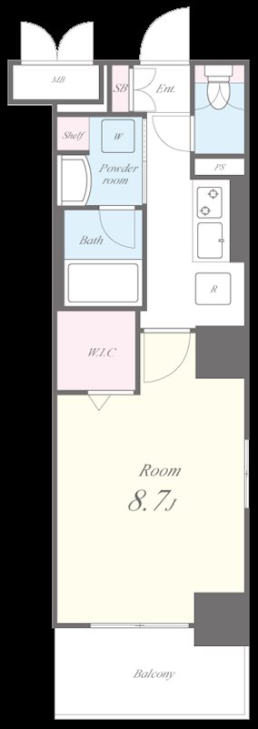 グランビスタ新神戸 間取り図