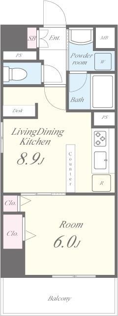 プラナ北上野 間取り図