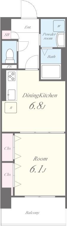 ライツ福助 間取り図