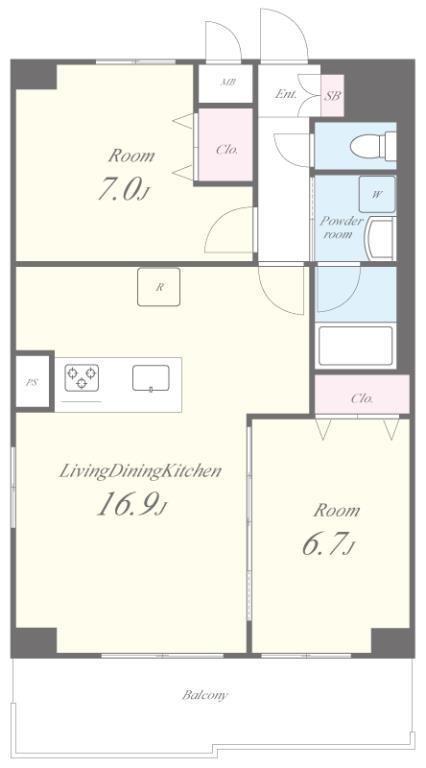 シルベーヌ池上 間取り図
