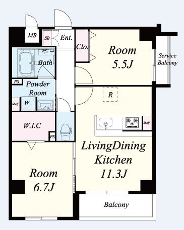 ドルフ聖護院 間取り図