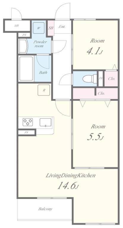 ヴァン・ヴェール鷹の台 間取り図