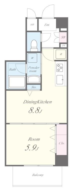 セボーンミナミスナ 間取り図
