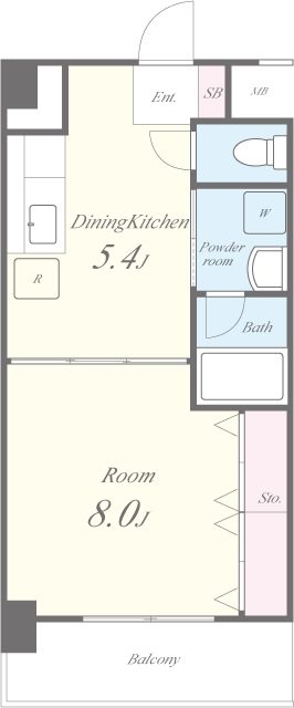 イーストコーストヴィラ 406号室 間取り