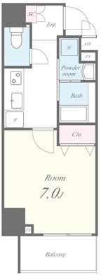 セナリオフォルム錦糸町 間取り図