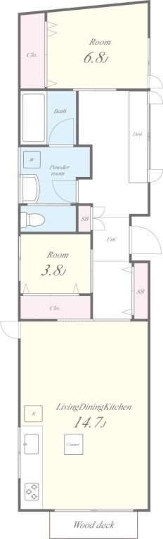 たまみtotomoni 間取り図