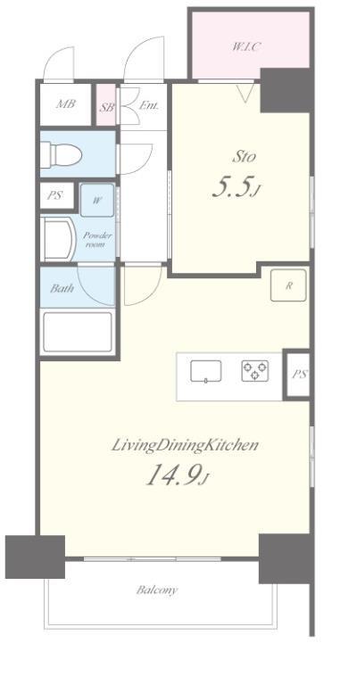 WISTARIA柳橋 間取り図