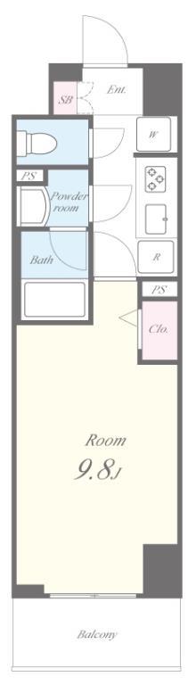 オンズマリーナ浅草 間取り図