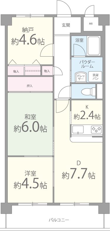 アロッジオK・T・I 間取り図