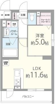 ベルクレール豊中 間取り図