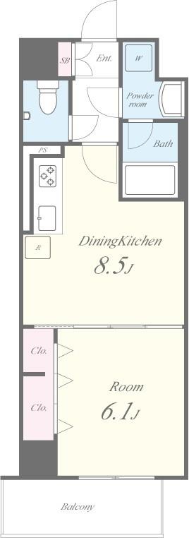 N residence SUMIYOSHI 間取り図