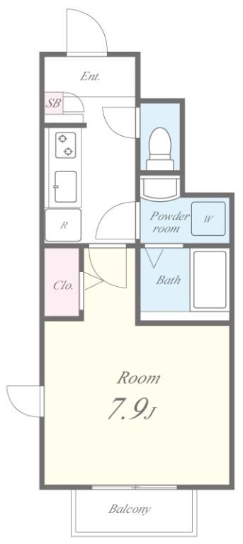 ミロワール中板橋 間取り図
