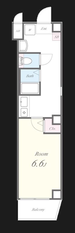 エフエルレジデンス心斎首府 間取り図