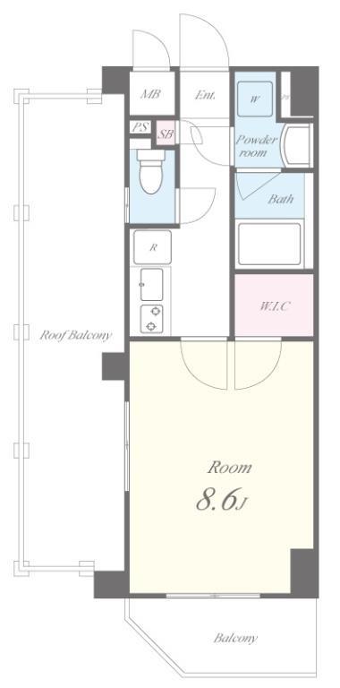 ラマージュ町屋 間取り図