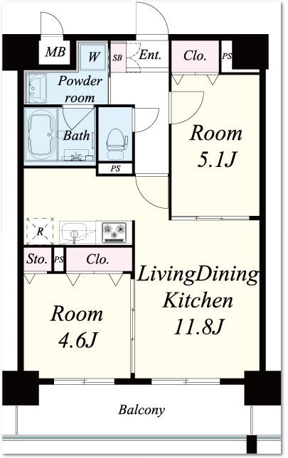 レミオコート都島 902号室 間取り