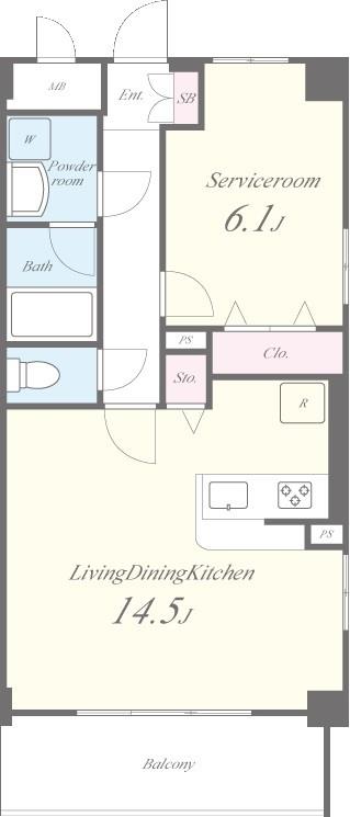 サニーデ K 間取り図