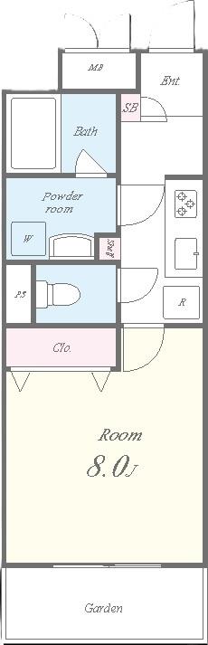 ROOTs Shibuya Honmachi 間取り図