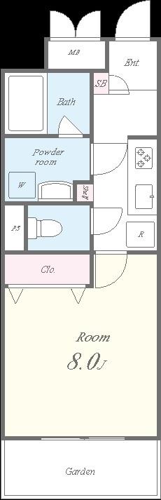 ROOTs Shibuya Honmachi 間取り図