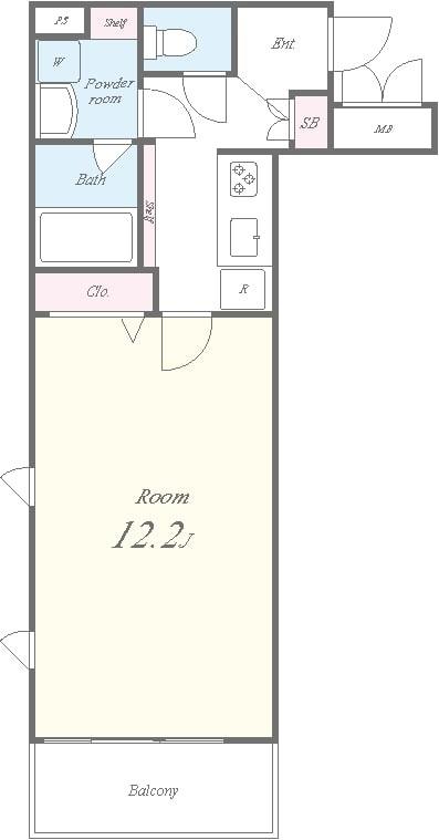 ROOTs Shibuya Honmachi 間取り図