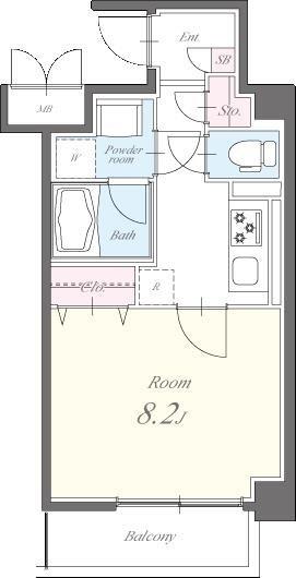 シュヴァルベ森下 間取り図