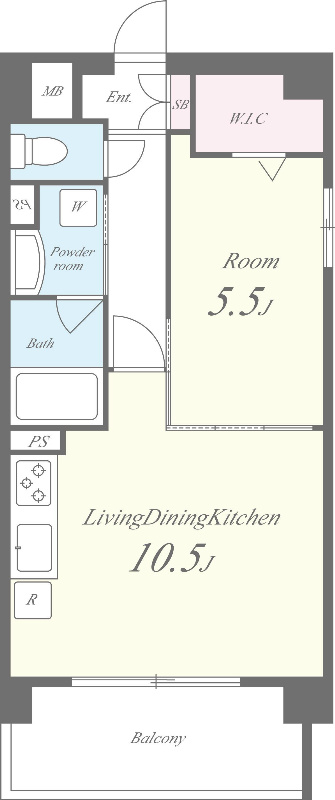 ﾄｩｼﾞｭｰﾙ ﾊﾟﾅｼｪ 間取り図