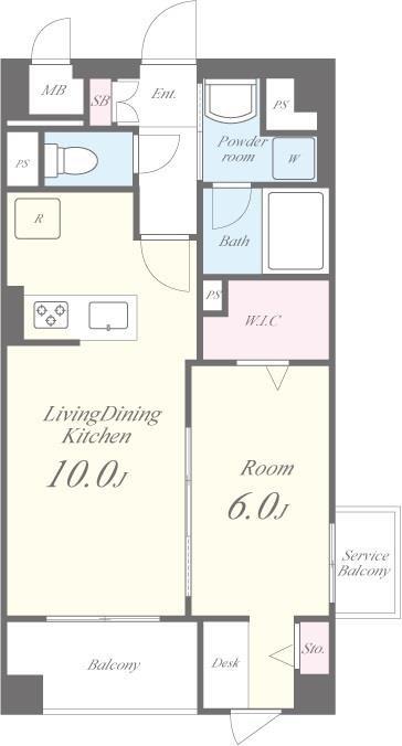 GARDEN COURT A 西高島平 間取り図