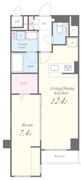 GARDEN COURT A 西高島平 間取り図