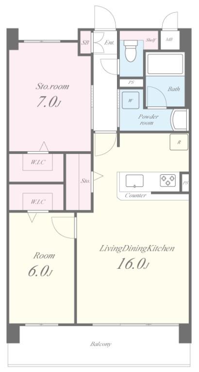 カビサ千里中央 間取り図