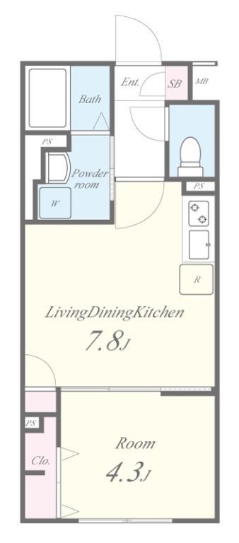 FLレジデンス新宿Ⅲ 間取り図