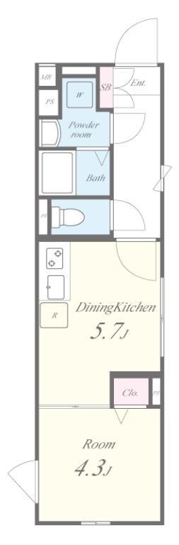 FLレジデンス新宿Ⅲ 間取り図