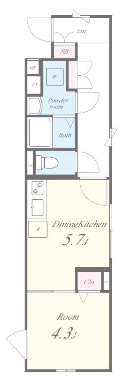 FLレジデンス新宿Ⅲ 間取り図