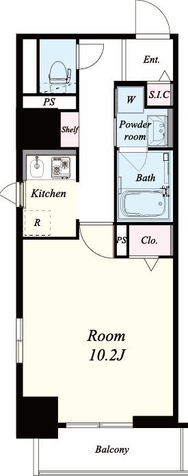 フレール江坂レジデンシャル 間取り図
