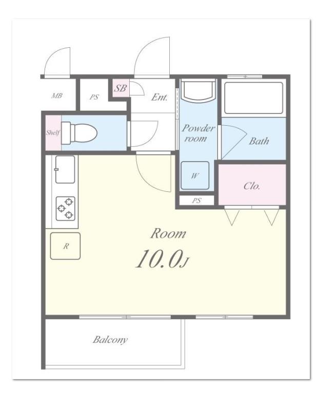 ユリ乃ヒルズ 間取り図