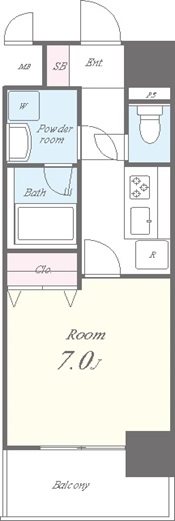Metsa Morishita(メッツァ森下) 間取り図
