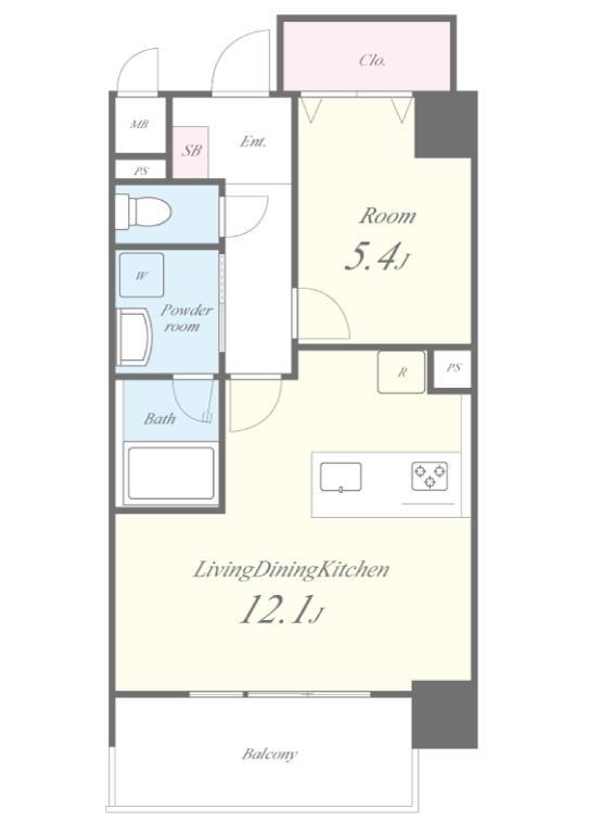 Metsa Morishita(メッツァ森下) 間取り図