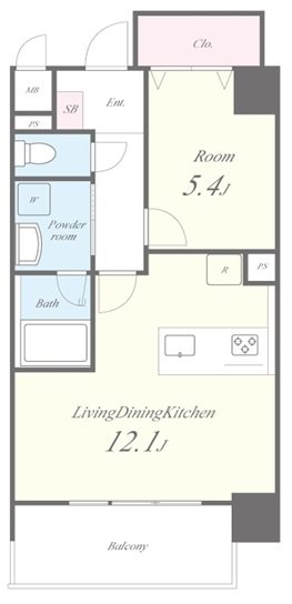 Metsa Morishita(メッツァ森下) 間取り図