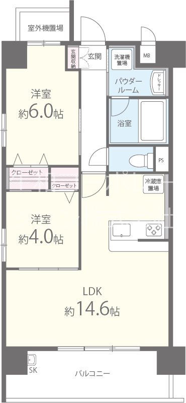 ビクトワール真田山 間取り図