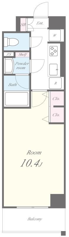 エルボヌール勝どき 間取り図