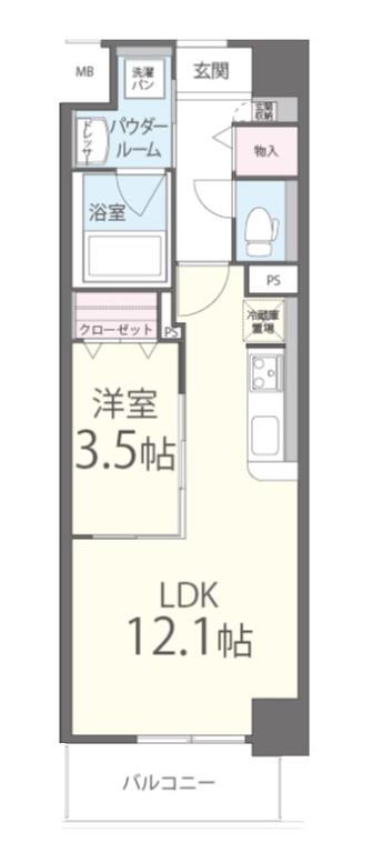 ハーツ天満橋 間取り図